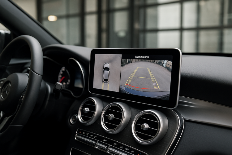 360° Kamera-Nachrüstung + Android-Display-Einbau (10,25" / 12,3") – Mercedes